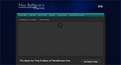 Desktop Screenshot of missbehavinshaven.com